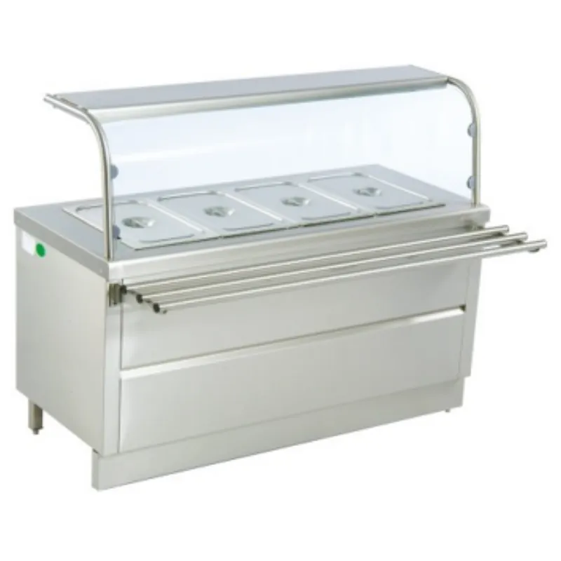 BAIN MARIE (HOT_COLD) FRONT GLASS & TRAY SLIDE SIZE